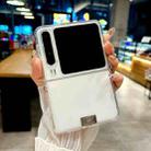For Huawei Pura X TPU Side Buckle Nameplate Phone Case(Transparent) - 3