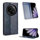 For OPPO Find N5 Magnetic Buckle Retro Texture Leather Phone Case(Blue) - 1