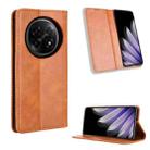 For OPPO Find N5 Magnetic Buckle Retro Texture Leather Phone Case(Brown) - 1