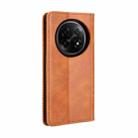 For OPPO Find N5 Magnetic Buckle Retro Texture Leather Phone Case(Brown) - 3