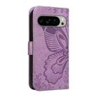 For Google Pixel 10 Pro XL 5G Global Swallowtail Butterfly Embossed Leather Phone Case(Purple) - 3