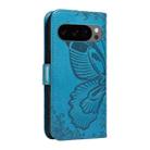 For Google Pixel 10 5G / 10 Pro 5G Global Swallowtail Butterfly Embossed Leather Phone Case(Blue) - 3
