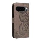 For Google Pixel 10 5G / 10 Pro 5G Global Swallowtail Butterfly Embossed Leather Phone Case(Grey) - 3