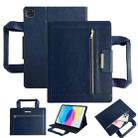 For iPad Air 11 2025 / 2024 Zipper Handle Retro Smart Leather Tablet Case(Royal Blue) - 1