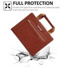 For iPad Air 11 2025 / 2024 Zipper Handle Retro Smart Leather Tablet Case(Brown) - 2