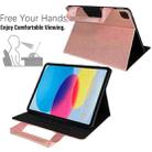 For iPad mini 2024 / 6 Zipper Handle Retro Smart Leather Tablet Case(Rose Gold) - 3