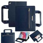For iPad 10.2 2021 / 2020 / 2019 Zipper Handle Retro Smart Leather Tablet Case(Royal Blue) - 1