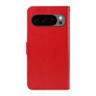 For Google Pixel 10 / 10 Pro Global Cat and Bee Embossed Flip Leather Phone Case(Red) - 3