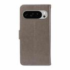 For Google Pixel 10 Pro XL 5G Global Cat and Bee Embossed Flip Leather Phone Case(Grey) - 3