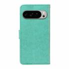 For Google Pixel 10 Pro XL 5G Global Cat and Bee Embossed Flip Leather Phone Case(Green) - 3