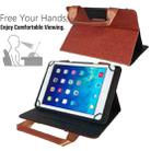 10 inch Zipper Handle Retro Leather Tablet Case(Brown) - 3