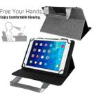 7-8 inch Zipper Handle Retro Leather Tablet Case(Grey) - 3