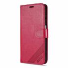 For Samsung Galaxy A15 AZNS Sheepskin Texture Flip Leather Phone Case(Red) - 2