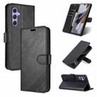 For Samsung Galaxy A35 5G AZNS Sheepskin Texture Flip Leather Phone Case(Black) - 1