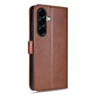 For Samsung Galaxy A36 5G AZNS Sheepskin Texture Flip Leather Phone Case(Brown) - 3