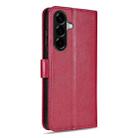 For Samsung Galaxy A36 5G AZNS Sheepskin Texture Flip Leather Phone Case(Red) - 3
