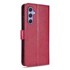 For Samsung Galaxy A55 5G AZNS Sheepskin Texture Flip Leather Phone Case(Red) - 3