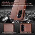 For Samsung Galaxy A17 5G AZNS Sheepskin Texture Flip Leather Phone Case(Red) - 4
