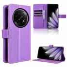 For OPPO Find N5 Diamond Texture Leather Phone Case(Purple) - 1