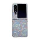 For ZTE nubia Flip2 Pearlescent Shell Texture Phone Case(Colored Glaze) - 1