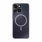 For iPhone 14 Metal Mens Acrylic PC Thin Circle MagSafe Phone Case(Black) - 1