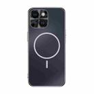 For iPhone 13 Metal Mens Acrylic PC Thin Circle MagSafe Phone Case(Black) - 1