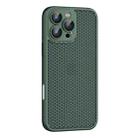 For iPhone 16 Pro Cooling Skin Feel PC Phone Case with Lens Film(Alpine Green) - 1
