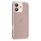 For iPhone 16 Plus Cooling Skin Feel PC Phone Case with Lens Film(Pink) - 1