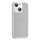 For iPhone 15 Cooling Skin Feel PC Phone Case with Lens Film(White) - 1