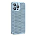 For iPhone 12 Pro Cooling Skin Feel PC Phone Case with Lens Film(Sierra Blue) - 1