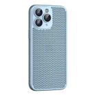For iPhone 11 Pro Max Cooling Skin Feel PC Phone Case with Lens Film(Sierra Blue) - 1