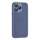 For iPhone 11 Pro Max Cooling Skin Feel PC Phone Case with Lens Film(Navy Blue) - 1