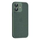 For iPhone 11 Cooling Skin Feel PC Phone Case with Lens Film(Alpine Green) - 1