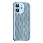For iPhone 11 Cooling Skin Feel PC Phone Case with Lens Film(Sierra Blue) - 1
