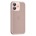 For iPhone 11 Cooling Skin Feel PC Phone Case with Lens Film(Pink) - 1