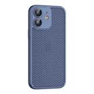 For iPhone 11 Cooling Skin Feel PC Phone Case with Lens Film(Navy Blue) - 1