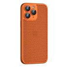 For iPhone 11 Pro Cooling Skin Feel PC Phone Case with Lens Film(Orange) - 1