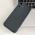 For iPhone 16 Plus Fine Hole Insert Card Slot TPU Phone Case(Grey) - 1