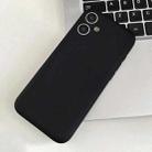 For iPhone 16 Fine Hole Insert Card Slot TPU Phone Case(Black) - 1