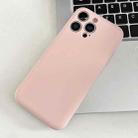 For iPhone 15 Pro Max Fine Hole Insert Card Slot TPU Phone Case(Pink) - 1