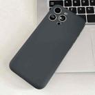 For iPhone 15 Pro Max Fine Hole Insert Card Slot TPU Phone Case(Grey) - 1
