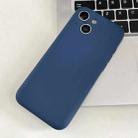 For iPhone 15 Fine Hole Insert Card Slot TPU Phone Case(Blue) - 1