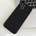 For iPhone 14 Plus Fine Hole Insert Card Slot TPU Phone Case(Black) - 1
