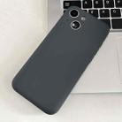 For iPhone 14 Plus Fine Hole Insert Card Slot TPU Phone Case(Grey) - 1
