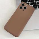 For iPhone 14 Pro Fine Hole Insert Card Slot TPU Phone Case(Brown) - 1