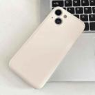 For iPhone 13 Fine Hole Insert Card Slot TPU Phone Case(White) - 1