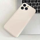 For iPhone 11 Pro Max Fine Hole Insert Card Slot TPU Phone Case(White) - 1