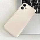 For iPhone 11 Fine Hole Insert Card Slot TPU Phone Case(White) - 1