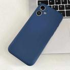 For iPhone 11 Fine Hole Insert Card Slot TPU Phone Case(Blue) - 1
