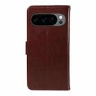 For Google Pixel 10 5G / 10 Pro 5G Global Tree & Cat Embossed Pattern Flip Leather Phone Case(Coffee) - 3